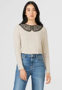 HALLHUBER T-shirt à manches longues Assurance De l’Authenticité t-shirts et tops col claudine femme