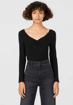 Produit de première qualité HALLHUBER T-shirt à manches longues t-shirts et tops col en v profond femme