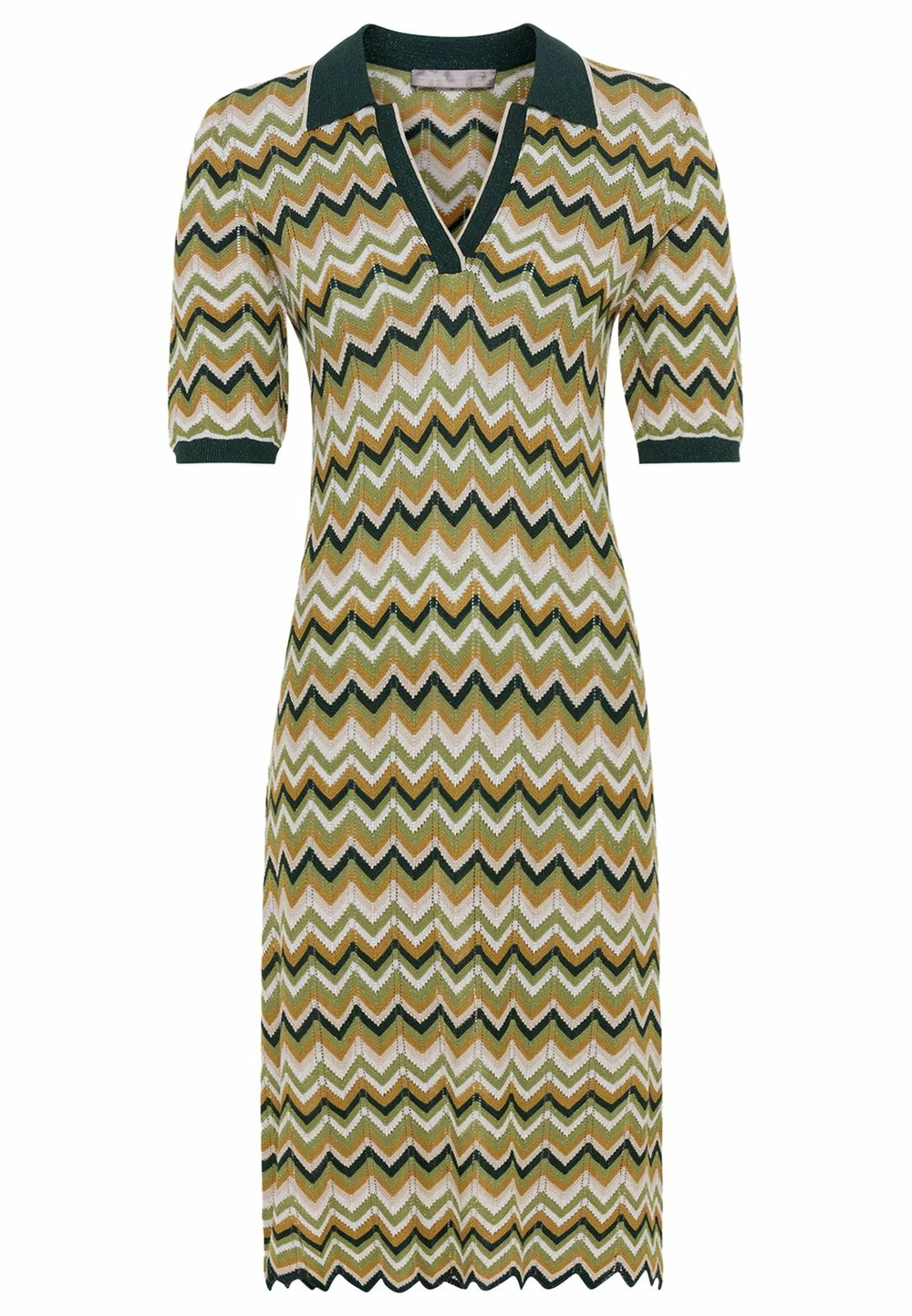 HALLHUBER MIT ZICKZACK - Robe pull En promotion robes col en v profond femme 4 HALLHUBER MIT ZICKZACK - Robe pull En promotion robes col en v profond femme – Image 4