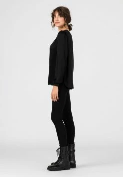 HALLHUBER MIT STRICKBLENDEN - T-shirt à manches longues Prix Réduit chemises & blouses col rond femme -France Hallhuber Soldes Boutique 182038a5971f4bf1b3c1c2f57ee6a44c