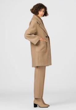 Vendre HALLHUBER Manteau classique manteaux col revers femme -France Hallhuber Soldes Boutique 1dae08c59dd04e83b6b7de43469ceb31