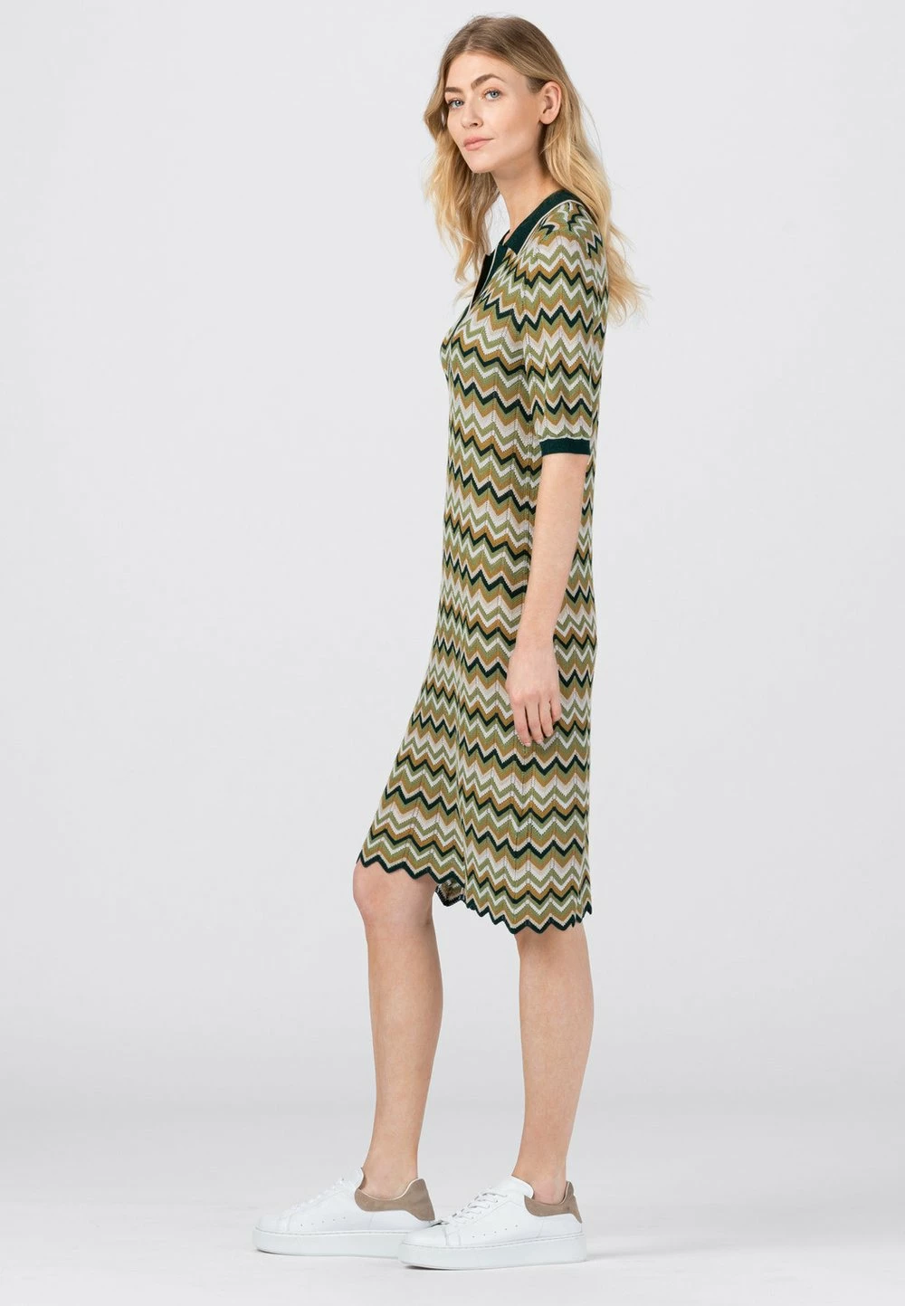 HALLHUBER MIT ZICKZACK - Robe pull En promotion robes col en v profond femme 2 HALLHUBER MIT ZICKZACK - Robe pull En promotion robes col en v profond femme – Image 2