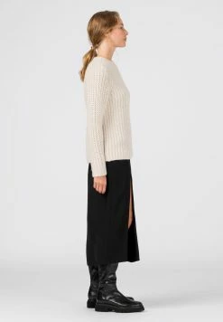 HALLHUBER Prix De Lancement MIT GEHSCHLITZ - Jupe trapèze jupes couleur unie femme -France Hallhuber Soldes Boutique 2ac14f92c5924ee39f39603a79bb2bfc