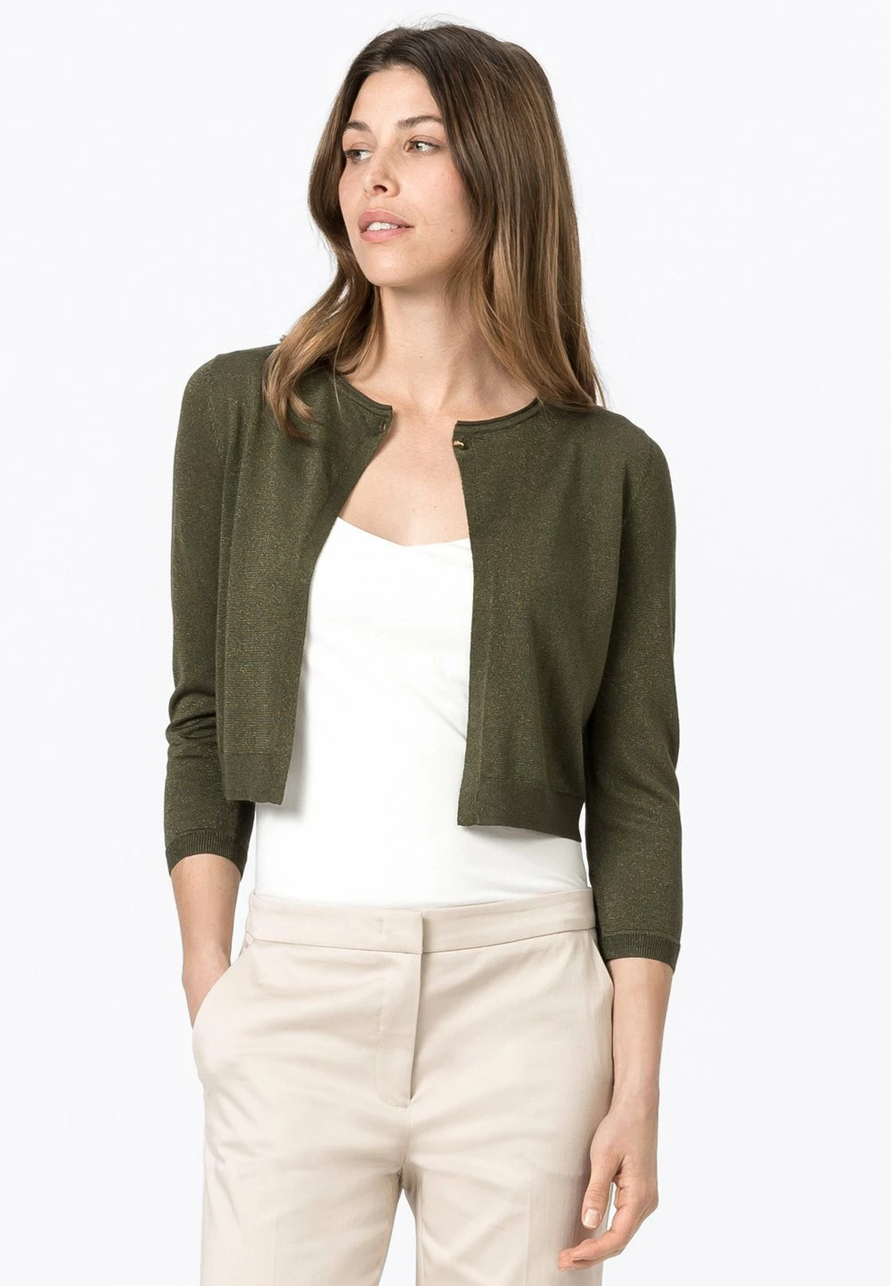 Prix Allégé HALLHUBER LUREX - Gilet pulls et gilets col rond femme 1 Prix Allégé HALLHUBER LUREX - Gilet pulls et gilets col rond femme