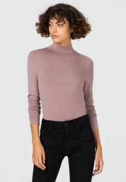 Prix Distinctifs HALLHUBER T-shirt à manches longues t-shirts et tops col montant femme