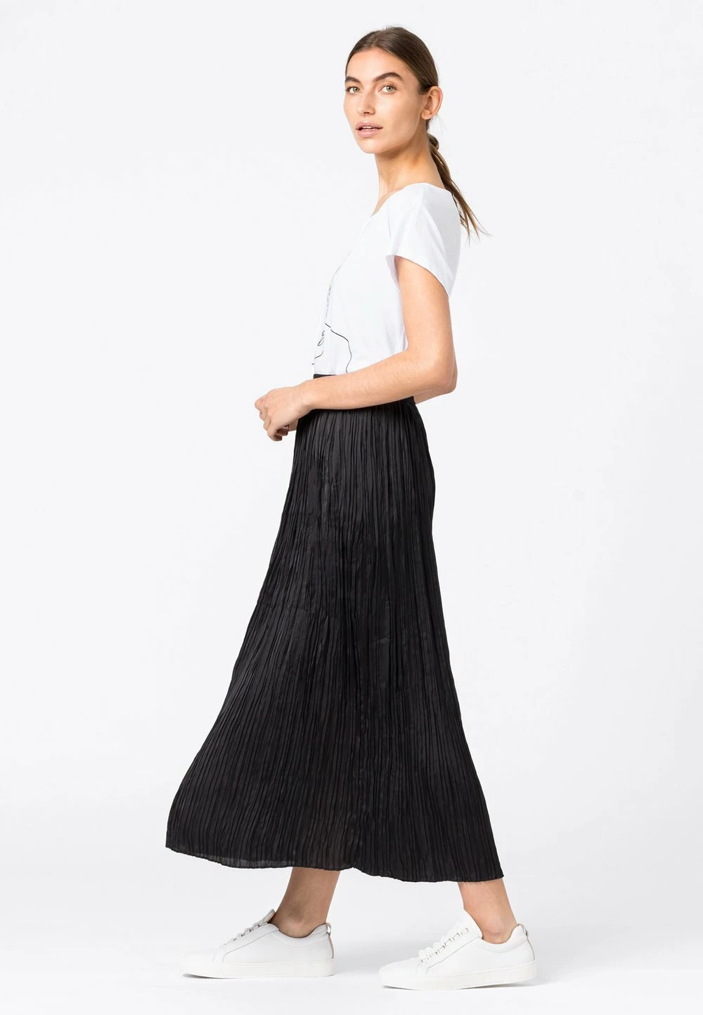 HALLHUBER Vendre-Réclame Jupe plissée jupes couleur unie femme 2 HALLHUBER Vendre-Réclame Jupe plissée jupes couleur unie femme – Image 2