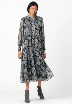 Remise En Ligne HALLHUBER MIT PAISLEY-PRINT - Robe de jour robes normale femme