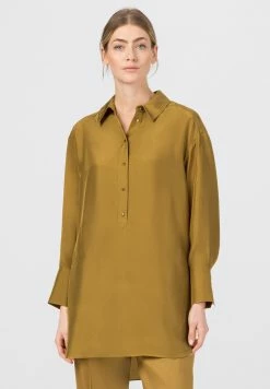 HALLHUBER OVERSIZE MIT SEITENSCHLITZEN - Blouse qualité absolue chemises & blouses col à revers femme