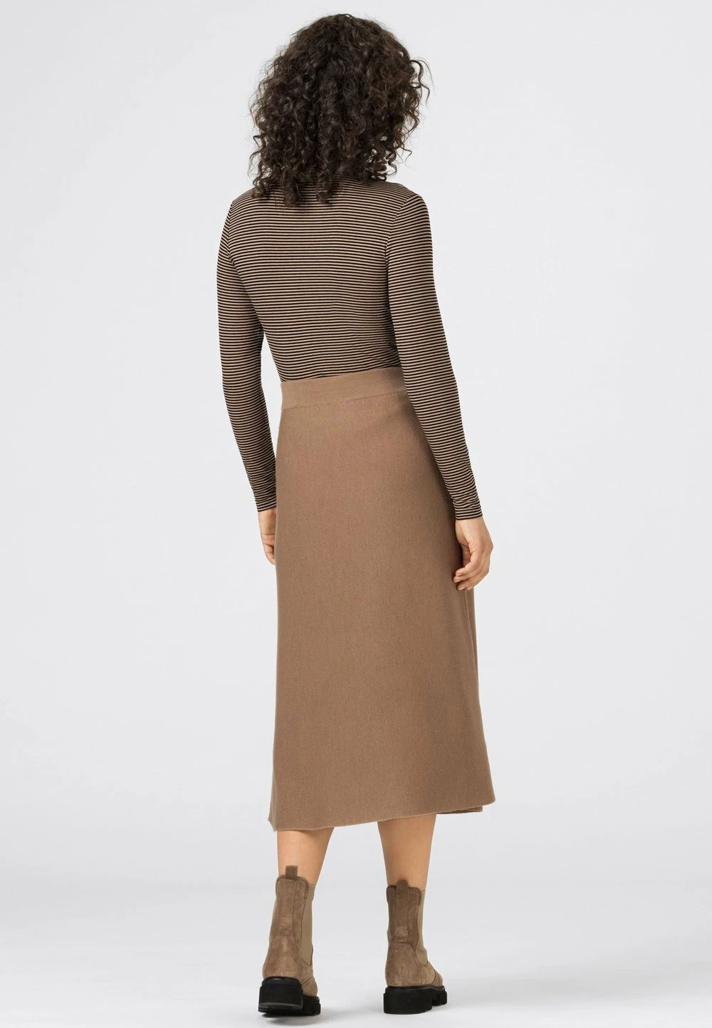 Bonne Qualité HALLHUBER Jupe trapèze jupes couleur unie femme 2 Bonne Qualité HALLHUBER Jupe trapèze jupes couleur unie femme – Image 2