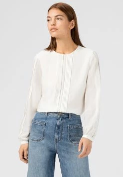 Prix Sympa HALLHUBER MIT SPITZENBÄNDERN - Blouse chemises & blouses col rond femme