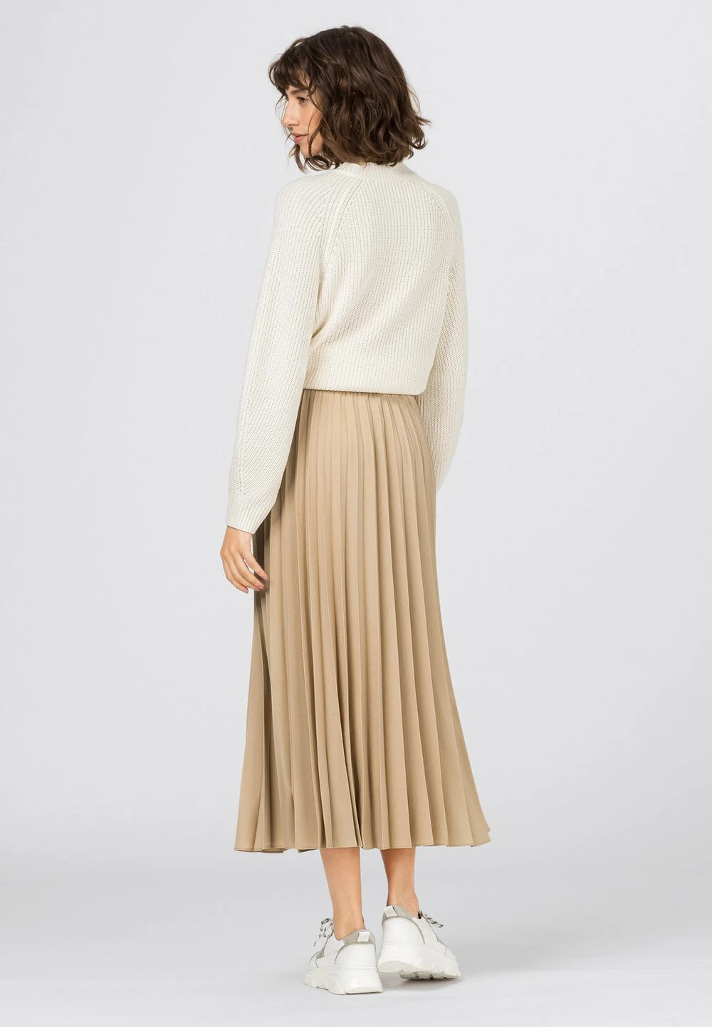 Prix Ourlé HALLHUBER Jupe trapèze jupes couleur unie femme 2 Prix Ourlé HALLHUBER Jupe trapèze jupes couleur unie femme – Image 2