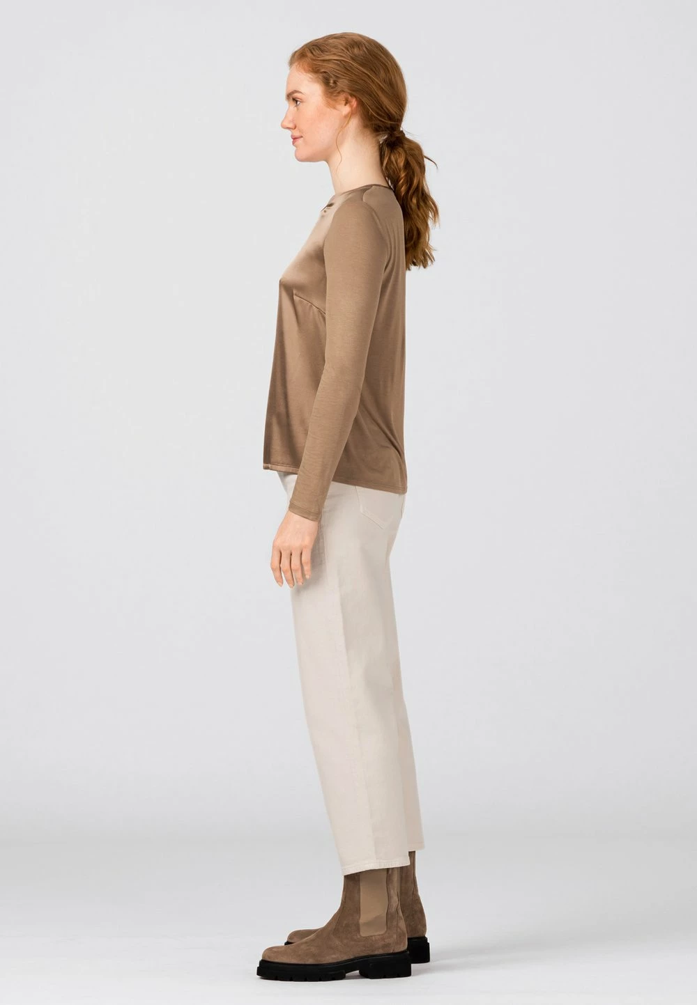 Prix Usine HALLHUBER T-shirt à manches longues t-shirts et tops col rond femme 2 Prix Usine HALLHUBER T-shirt à manches longues t-shirts et tops col rond femme – Image 2