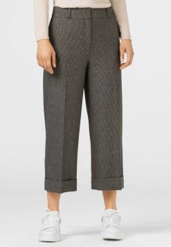 Prix d’Amis HALLHUBER GECROPPTE AUS RECYCELTEN FASERN MIT PEPITA - Pantalon classique pantalons haute femme