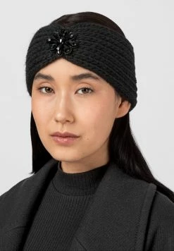 Marchandise de première qualité HALLHUBER MIT STRASSSTEINEN - Cache-oreilles casquettes, chapeaux et bonnets couleur unie femme