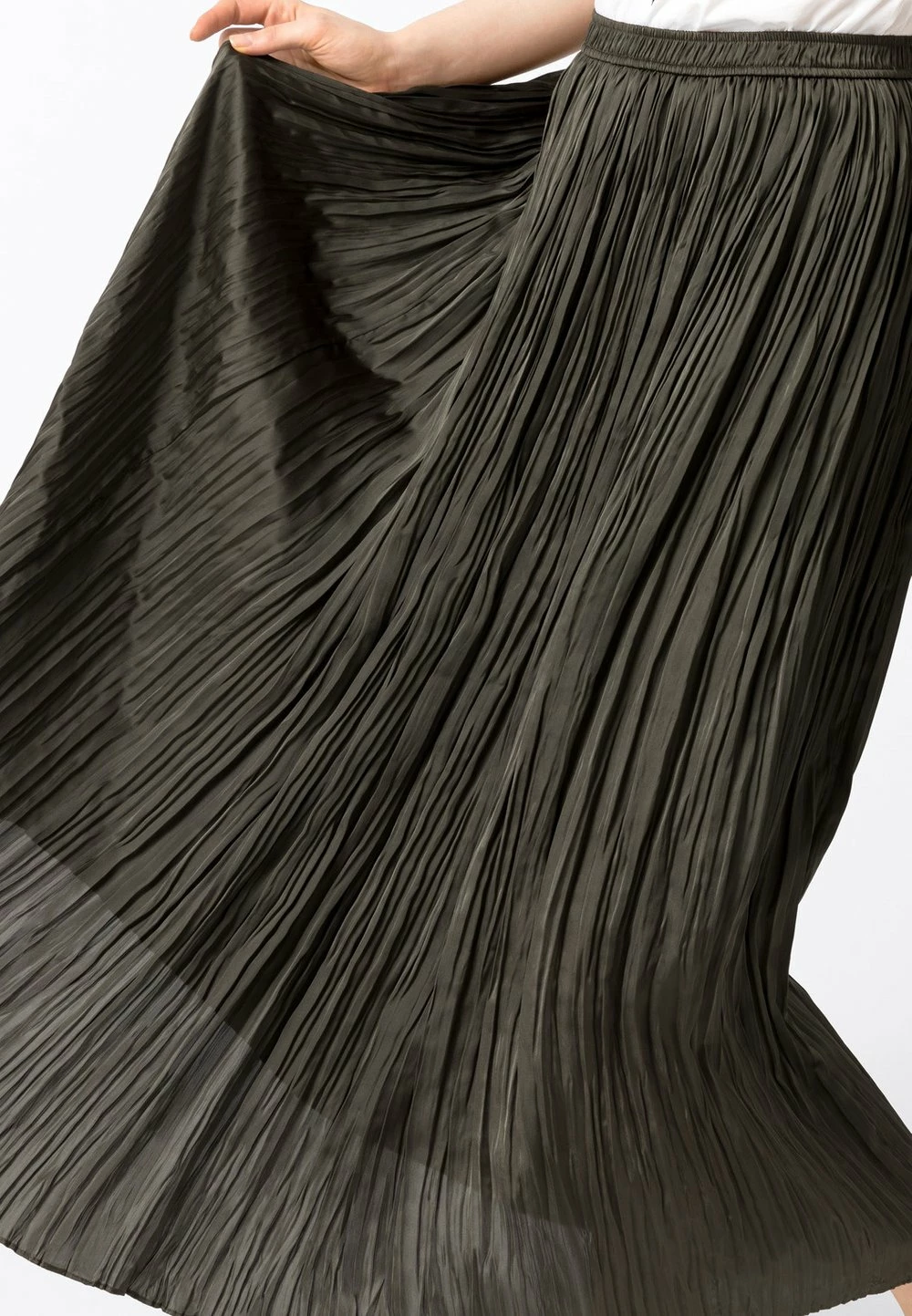 HALLHUBER Prix Bradés Jupe plissée jupes couleur unie femme 3 HALLHUBER Prix Bradés Jupe plissée jupes couleur unie femme – Image 3