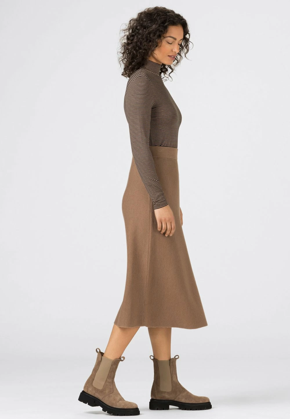 Bonne Qualité HALLHUBER Jupe trapèze jupes couleur unie femme 3 Bonne Qualité HALLHUBER Jupe trapèze jupes couleur unie femme – Image 3