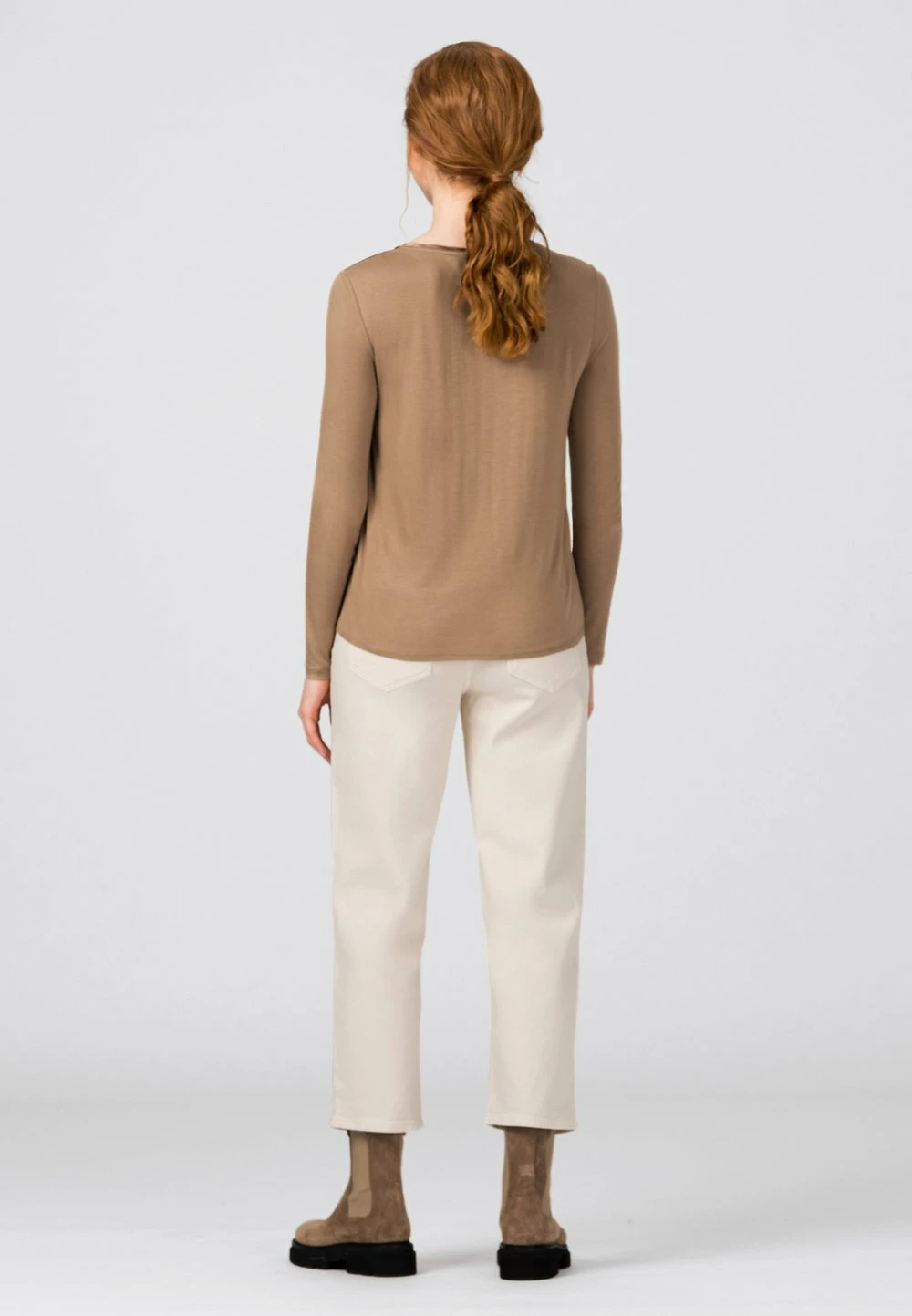 Prix Usine HALLHUBER T-shirt à manches longues t-shirts et tops col rond femme 3 Prix Usine HALLHUBER T-shirt à manches longues t-shirts et tops col rond femme – Image 3