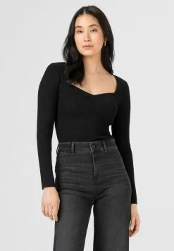 HALLHUBER T-shirt à manches longues Prix Cassé t-shirts et tops col en v profond femme