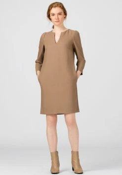 Qualité Supérieure HALLHUBER MIT PUFFÄRMELN - Robe fourreau robes col en v femme
