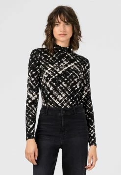 Prix Allégé HALLHUBER LONGSLEEVE MIT CAMOUFLAGE - T-shirt à manches longues t-shirts et tops col officier femme