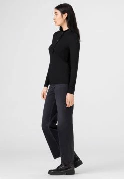 HALLHUBER LONGSLEEVE MIT RÜSCHEN - Blouse Haute Qualité chemises et blouses col officier femme -France Hallhuber Soldes Boutique c1d8e031c994427f9ca88883e8170c29