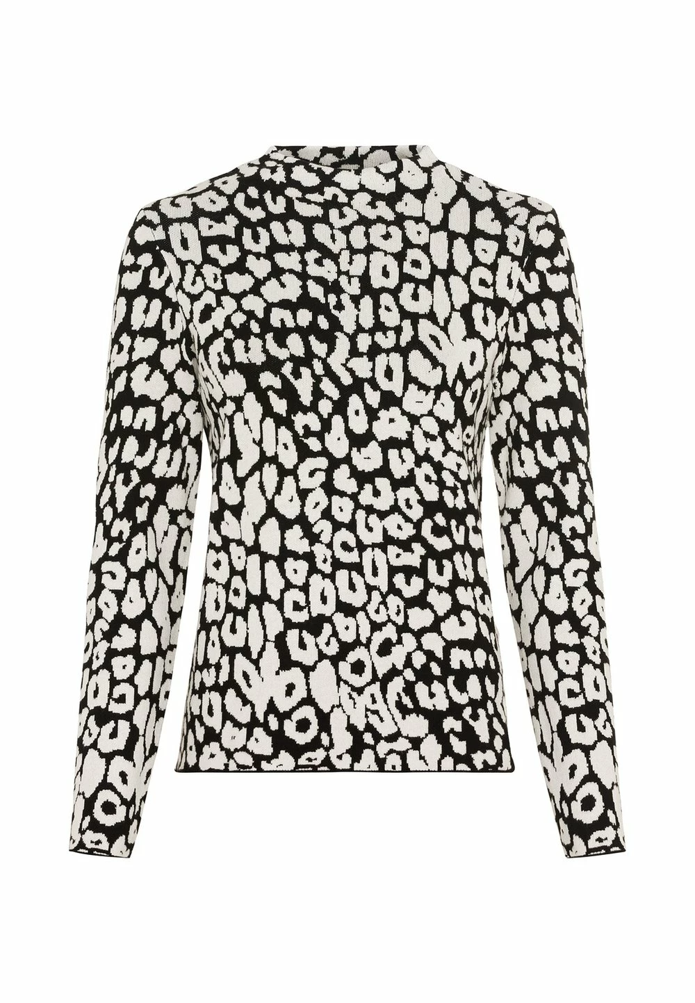 HALLHUBER excellente qualité JACQUARD MIT LEOPARDEN - Pullover pulls et gilets col officier femme 4 HALLHUBER excellente qualité JACQUARD MIT LEOPARDEN - Pullover pulls et gilets col officier femme – Image 4