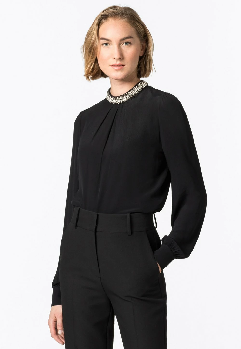 HALLHUBER Petit Prix Blouse chemises et blouses col en v femme 1 HALLHUBER Petit Prix Blouse chemises et blouses col en v femme