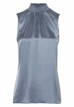 HALLHUBER Haute Qualité MIT GESMOKTEM STEHKRAGEN - Blouse chemises et blouses col en v femme -France Hallhuber Soldes Boutique d79ad0d829c44bfb964aef181b1d4d10