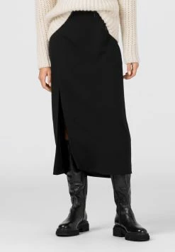 HALLHUBER Prix De Lancement MIT GEHSCHLITZ - Jupe trapèze jupes couleur unie femme