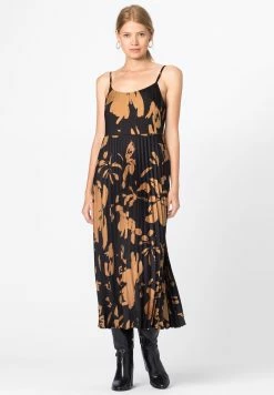 HALLHUBER KLEID PLISSEEKLEID MIT MAXI-BLUMENPRINT - Robe longue Prix Incroyables robes normale femme