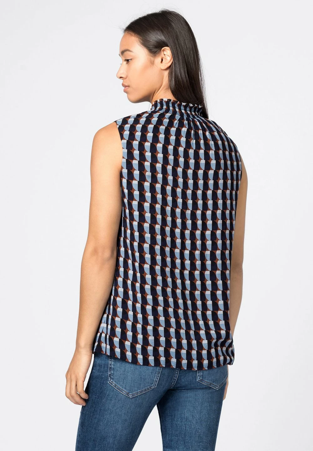 Se Vend Bas Prix HALLHUBER GEOMETRIC - Blouse chemises et blouses col en v femme 2 Se Vend Bas Prix HALLHUBER GEOMETRIC - Blouse chemises et blouses col en v femme – Image 2