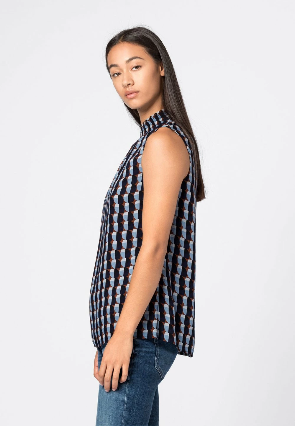 Se Vend Bas Prix HALLHUBER GEOMETRIC - Blouse chemises et blouses col en v femme 3 Se Vend Bas Prix HALLHUBER GEOMETRIC - Blouse chemises et blouses col en v femme – Image 3