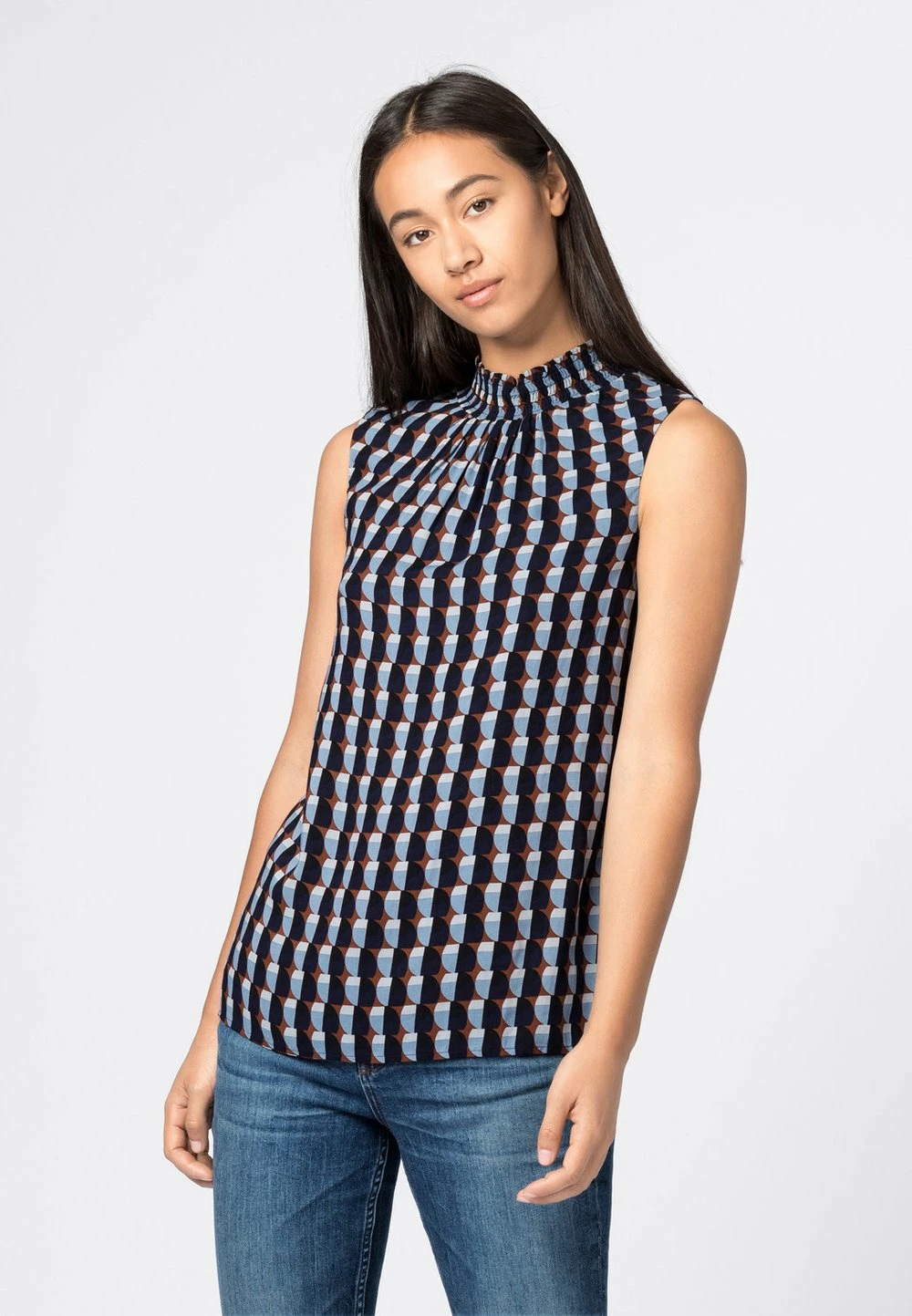 Se Vend Bas Prix HALLHUBER GEOMETRIC - Blouse chemises et blouses col en v femme 1 Se Vend Bas Prix HALLHUBER GEOMETRIC - Blouse chemises et blouses col en v femme